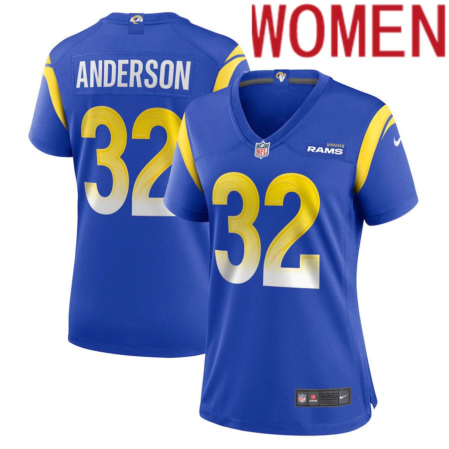 Women Los Angeles Rams 32 Otis Anderson Nike Royal Game NFL Jersey